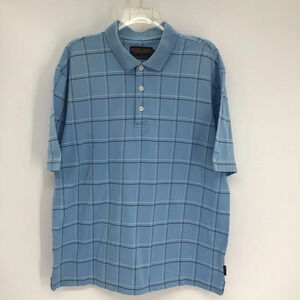 Donald J Trump Signature Collection Men’s Polo Casual Golf Shirt Blue Size M